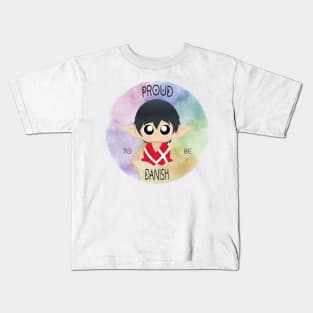 Proud to be Danish (Sleepy Forest Creatures) Kids T-Shirt